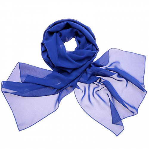 Φουλάρι Silk Feeling 90x180cm 1τμχ Μπλε