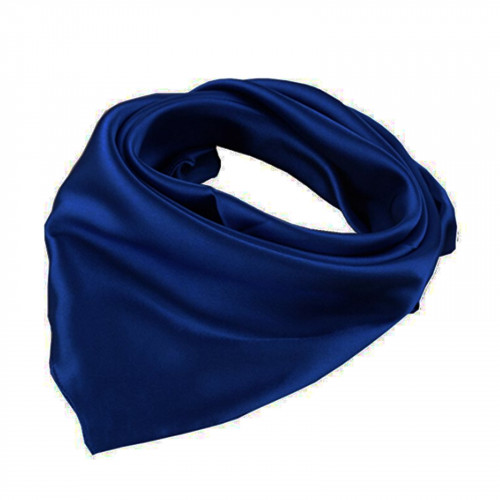 Scarf 90x90cm Single Color 1pc Dark Blue