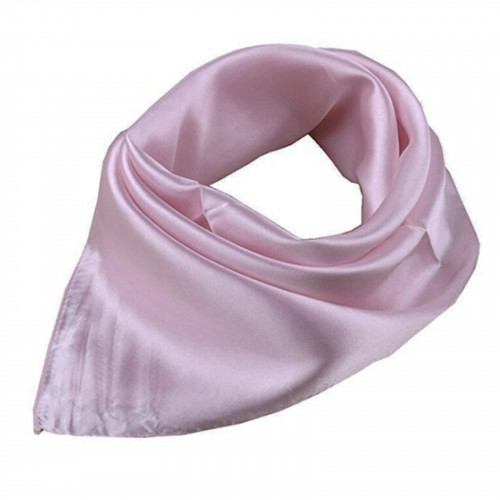 Écharpe 90x90cm Unicolore 1pc Rose Antique