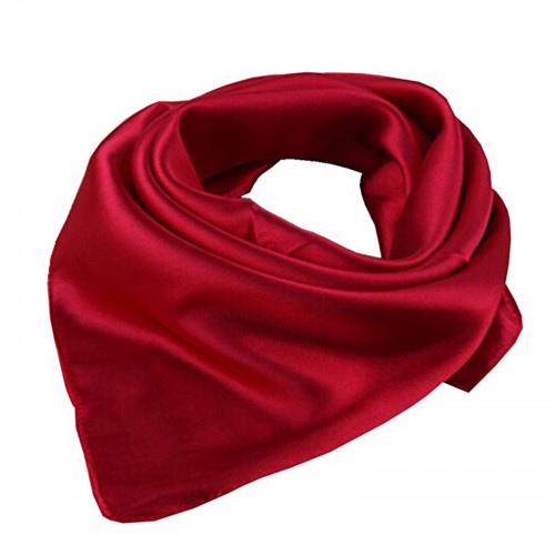 Foulard 90x90cm Monocolore 1pz Rosso