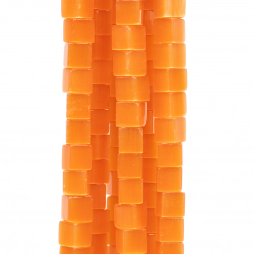 Cubo Ojo de Gato 6mm Naranja