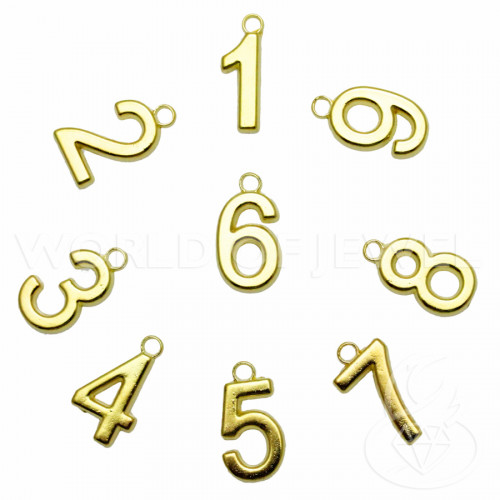 Brass Pendants Arabic Numerals 1000gr Golden