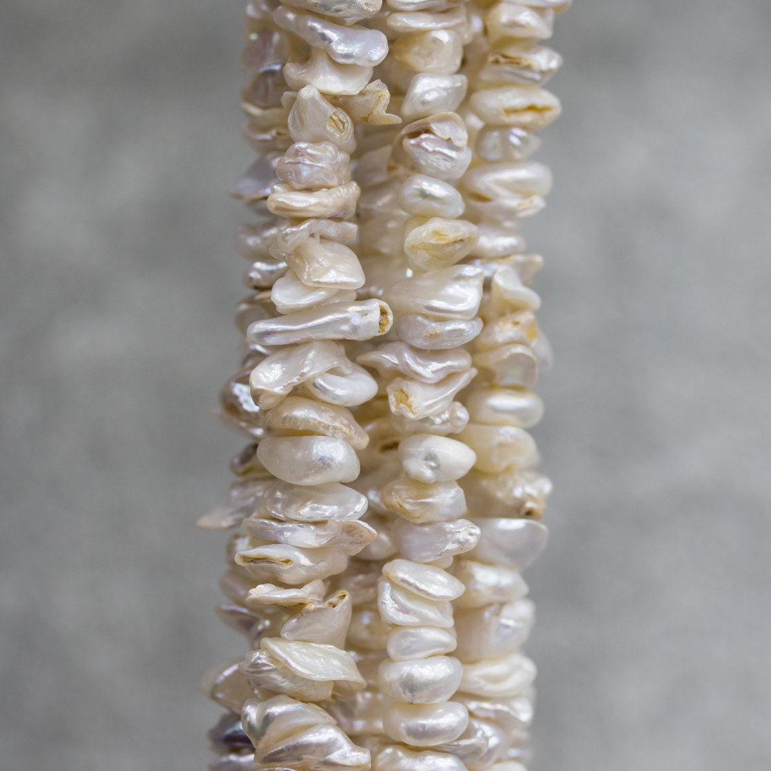 Perle Di Fiume - Perle di fiume chips 8/12 mm filo 35 cm per bigiotteria  fai da te