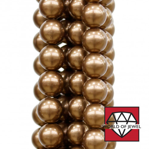 Majorca Bronze Round Smooth Pearls 06mm