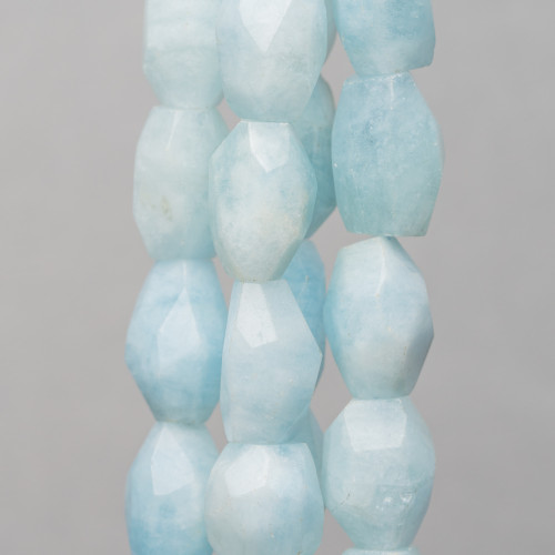 Aquamarine Milk Irregular Faceted Stone (KYQ) 20mm