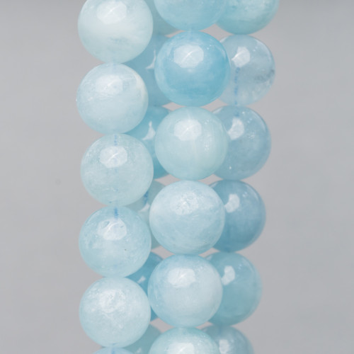 Aquamarine Milk Round Smooth (ASB) 10mm