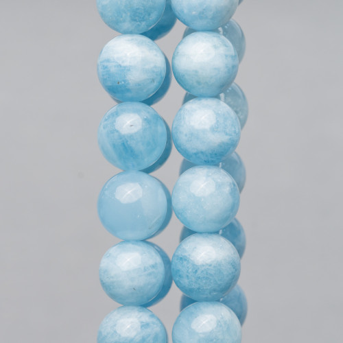 Aquamarine Milk Round Smooth (ZSM) 11mm