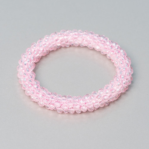 Bracelet Élastique de Cristaux Entrelacés 10mm avec Cristaux de 4,5mm 1pc MOD30