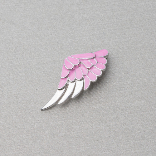 925 Silver Enamelled Wing Pendant 12x26mm