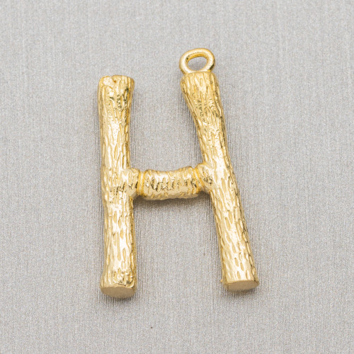 Componente colgante de bronce Letras del alfabeto 15 piezas 15-24 mm H