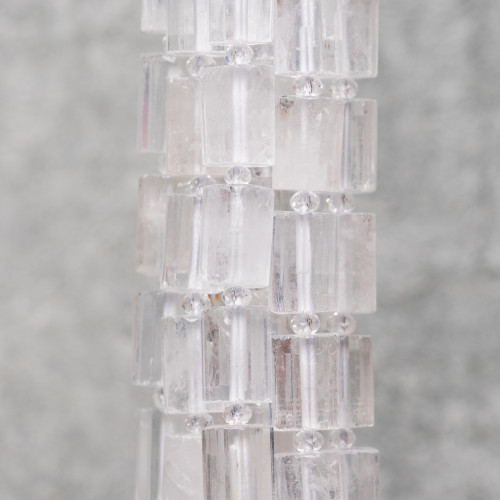 Κύλινδρος Rock Crystal Prism Faceted 10x14mm