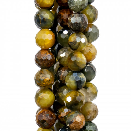 MachineCut Faceted Oceanic Jasper 8mm