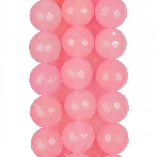 Rhodochrosite Jade Faceted 14mm