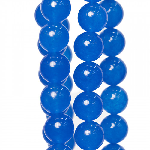 Ice Jade (Icy Jade) Blue Round Smooth 10mm
