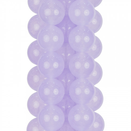 Ice Jade (Icy Jade) Lavender Round Smooth 10mm