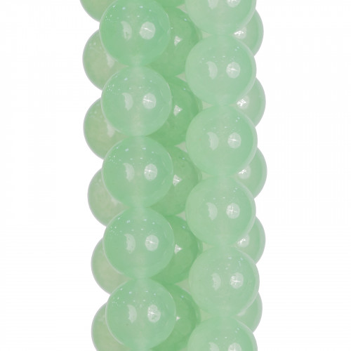 Giada Ghiaccio (Icy Jade) Verde Criso Tondo Liscio 10mm