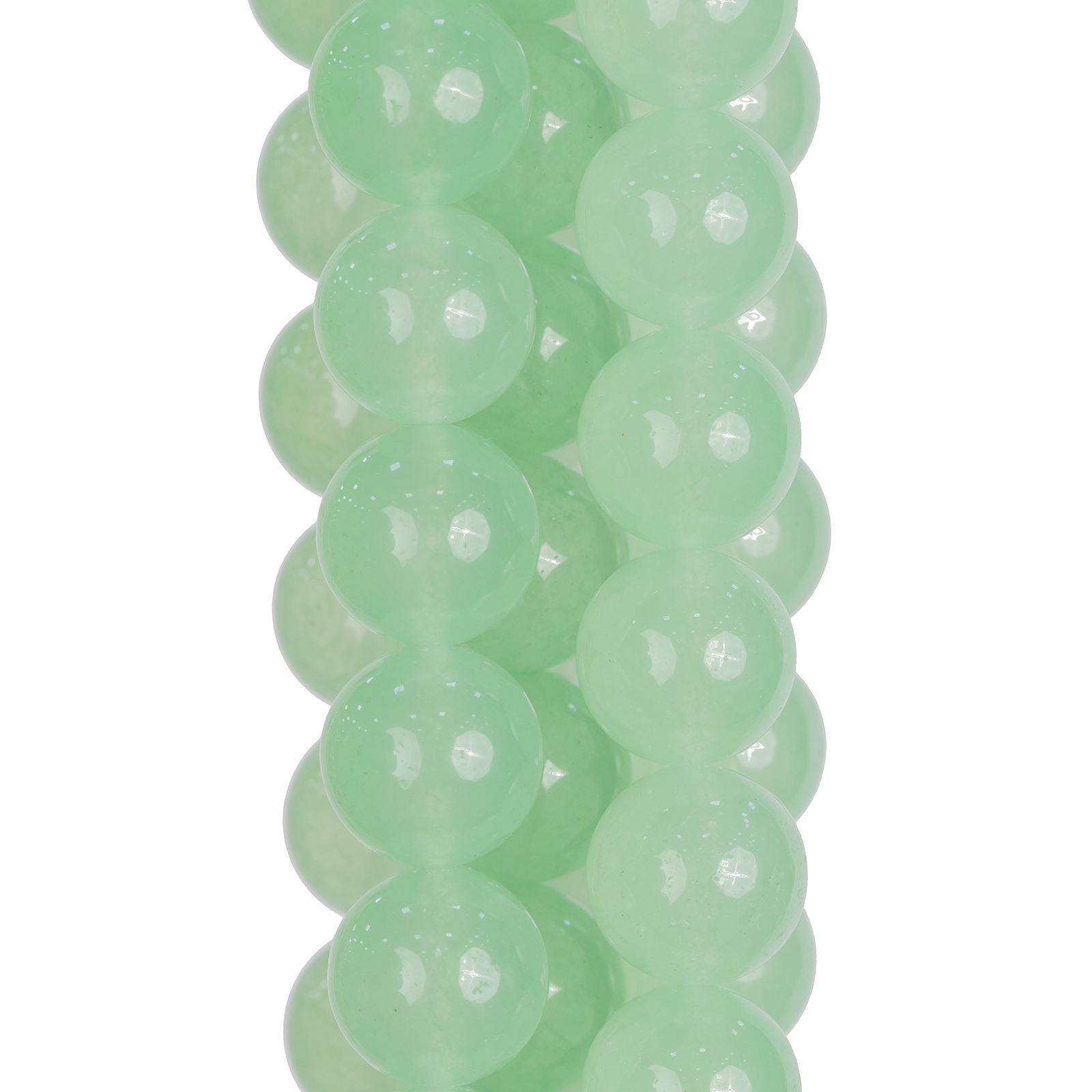 Giada Ghiaccio (Icy Jade) Verde Criso Tondo Liscio 12mm