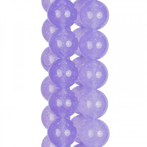 Ice Jade (Icy Jade) Purple Round Smooth 10mm