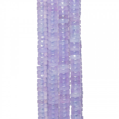 Σωληναριακές ροδέλες Jade Lavender Smooth 8x3mm