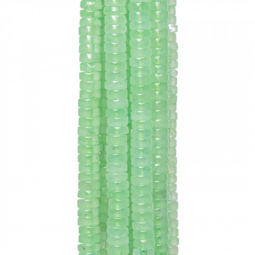 Green Jade Chrysoprase Smooth Tubular Washers 8x3mm