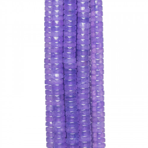 Purple Jade Smooth Tubular Washers 4x2mm