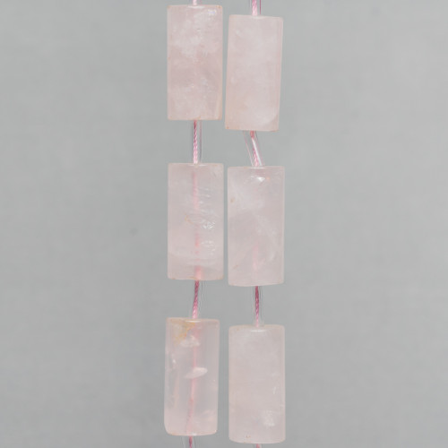 Rose Quartz Cylinder 14x28mm 10pcs