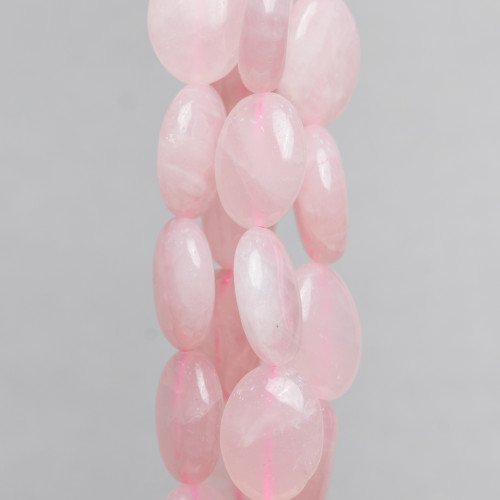 Rose Quartz Oval Flat 15x20mm