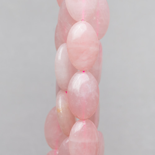 Rose Quartz Oval Flat 20x30mm