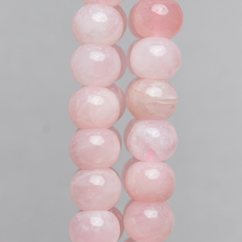 Rose Quartz Smooth Rondelle 8x10mm