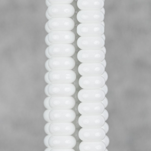 Λευκός Αχάτης Λείο Rondelle 11x05mm