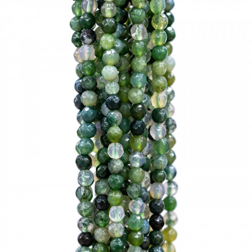 Faceted Indian Moss Agate 03mm