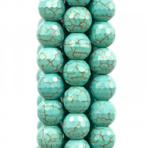 Faceted Turquoise Aulite 08mm