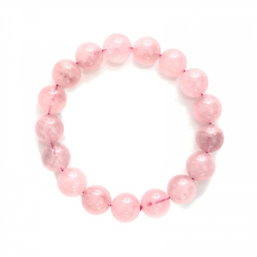 Bracciale Di Morganite Tondo 12mm