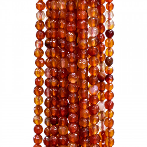 Πολύπλευρο Κόκκινο Carnelian 03mm Πορτοκαλί