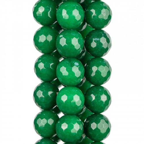 Emeraldite Jade Faceted 10mm Clear