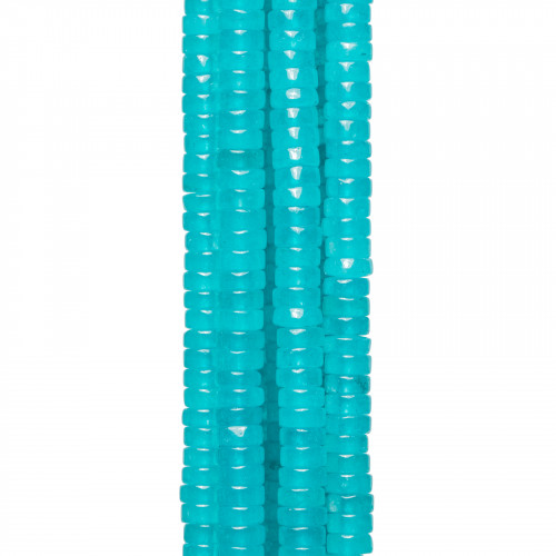 Turquoise Jade Smooth Tubular Washers 8x3mm