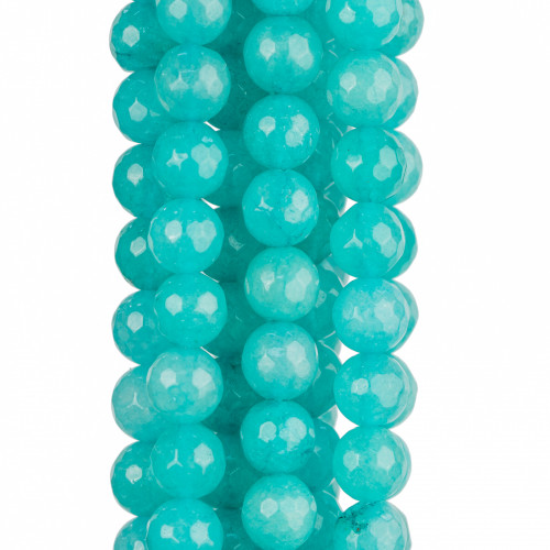 Turquoise Jade Faceted 08mm Clear