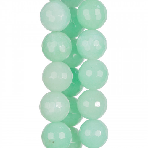 Green Jade Chrysoprase Faceted 20mm