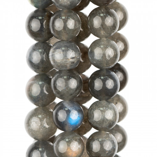 First Choice Smooth Round Gray Labradorite (YHG) 10mm