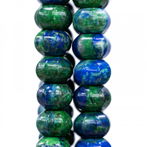 Lapis Lazuli Afghanistan (Chrysocolla) Melon 14x10mm