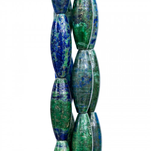 Lapis Lazuli Afghanistan (Chrysocolla) Rice 10x30mm