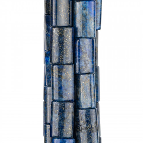 Lapislazzuli Blu Grezzo Rettangolo Piatto 10x16mm