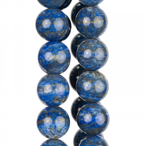 Rough Blue Lapis Lazuli Round Smooth 14mm