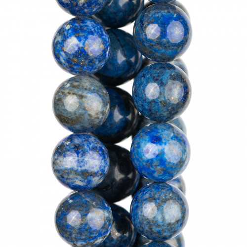 Raw Blue Lapis Lazuli Στρογγυλό Λείο 16mm