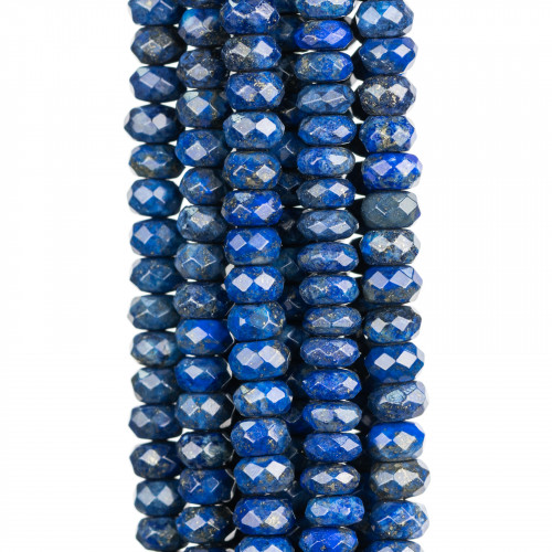 Φυσικό Μπλε Lapis Lazuli Rondelle Faceted 08x05mm
