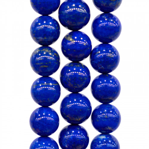 Φυσικό Μπλε Lapis Lazuli Στρογγυλό Λείο (AAA) 08mm