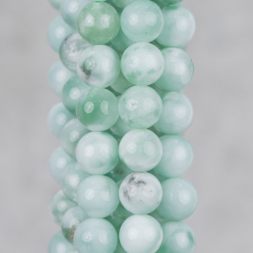 Larimar Green Round Smooth 08mm