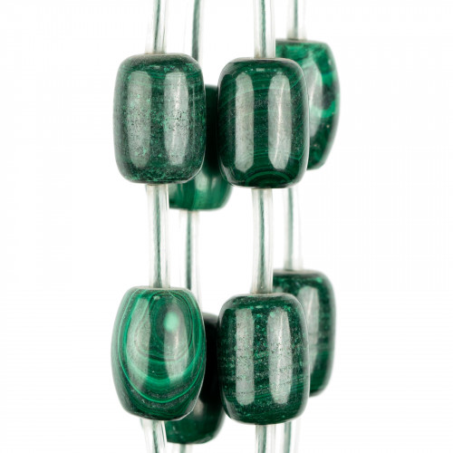 Malachite Barrel 12x16.5mm