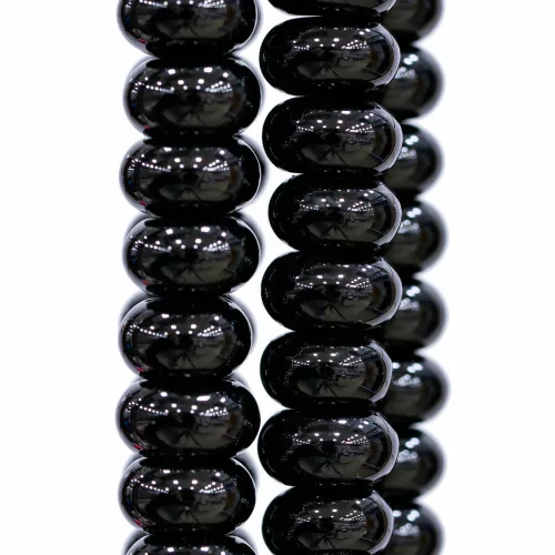 Onice Rondelle Lisce 12x8mm-ONICE LUCIDO | Worldofjewel.com