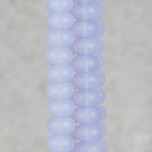 Synthetic Opal Light Blue Rondelle 08x05mm